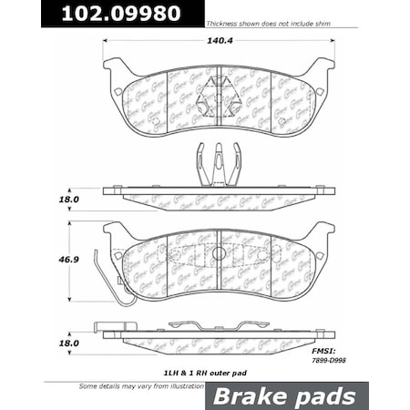 CTEK Brake Pads,102.09980